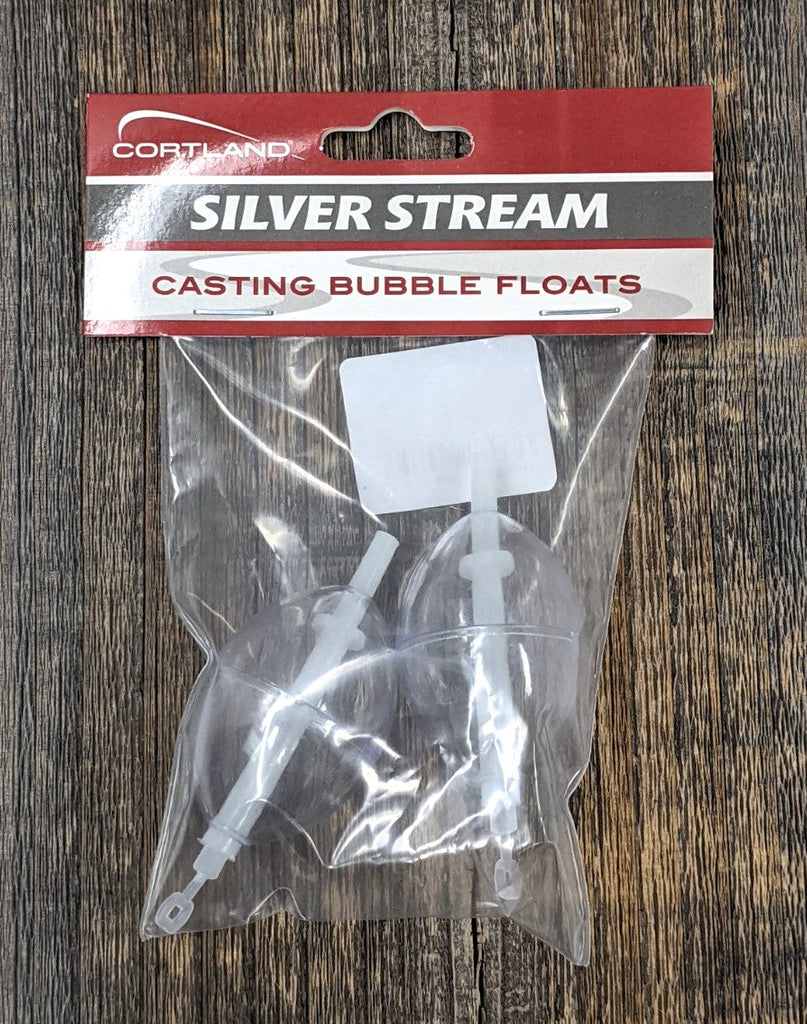 Cortland Silver Stream Casting Bubble Floats, 2 Count, 1.75 Inch