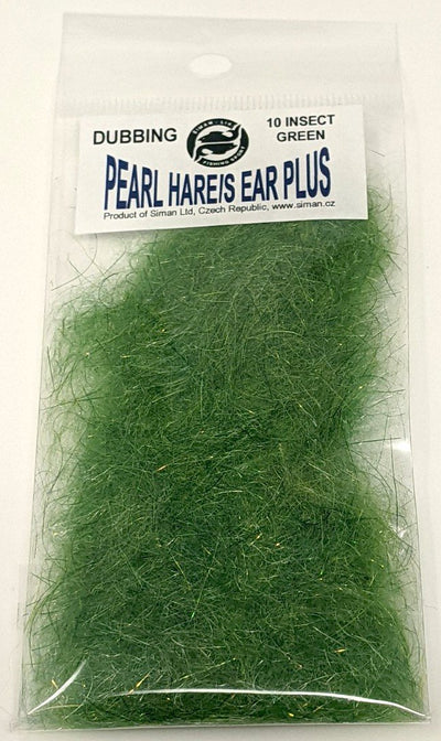 Siman Pearl Hare's Ear Plus Dubbing 10 Insect Green Dubbing