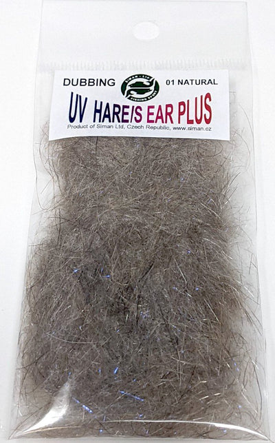 Siman UV Hare's Ear Plus Dubbing 01 Natural Dubbing