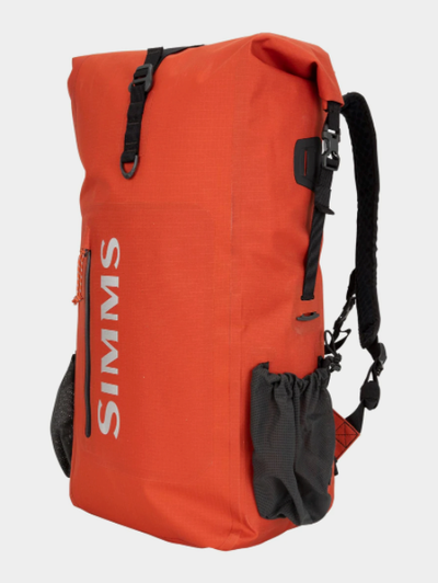 Simms Dry Creek Rolltop Backpack Simms Orange Vests & Packs