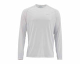 Simms Men's Solarflex Crewneck Brown Trout Rise Logo Clothing