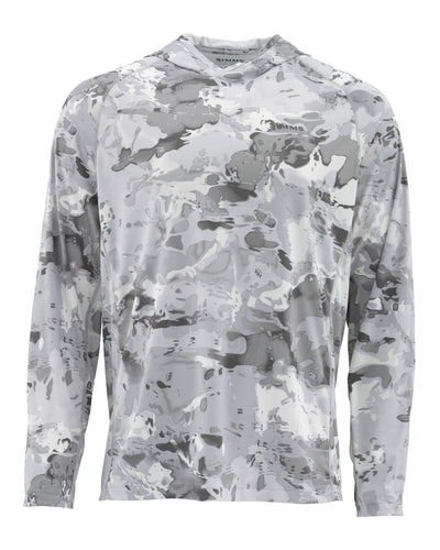 Simms Solarflex Print Hoody Cloud Camo Grey / L Clothing