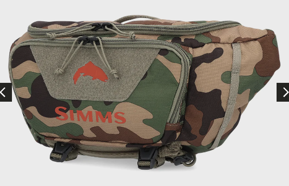Simms Tributary Hip Pack 5L Woodland Camo Vests & Packs