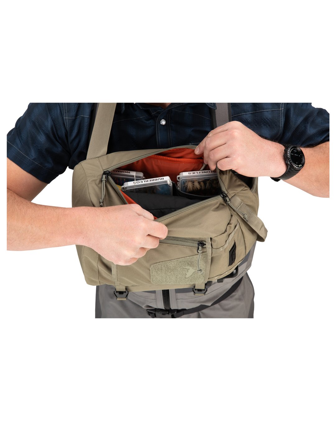 Simms Tributary Sling Pack Tan Vests & Packs