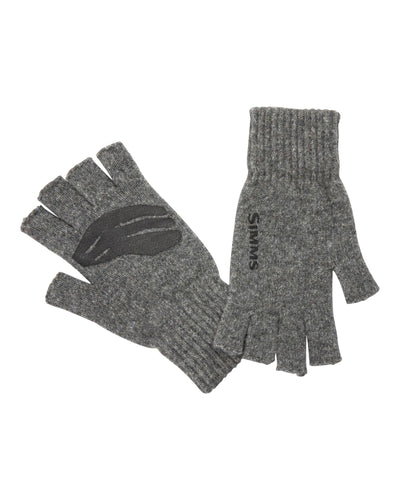 Simms Wool Half Finger Mitt Steel / L/XL Hats, Gloves, Socks, Belts
