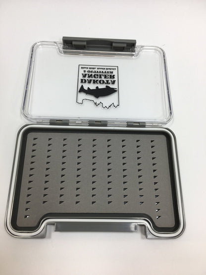 Slim Waterproof Fly Box with Logo Medium 103 Slit Fly Box