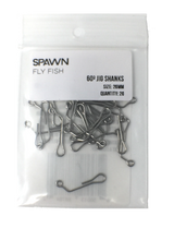 Spawn 60 Degree Jig Shanks 20 Pack 20 mm Hooks