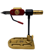 Special Edition Regal Revolution Vise Stainless Steel Jaws Bronze Pocket Base Hot Rod Red Fly Tying Vises