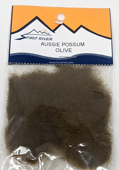 Spirit River Aussie Possum Dubbing Olive #031 Dubbing