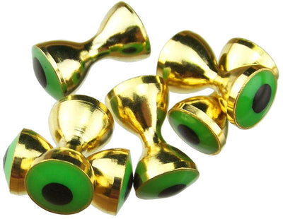 Spirit River Real Eyes Plus Gold/Chartreuse / 3/16 Beads, Eyes, Coneheads