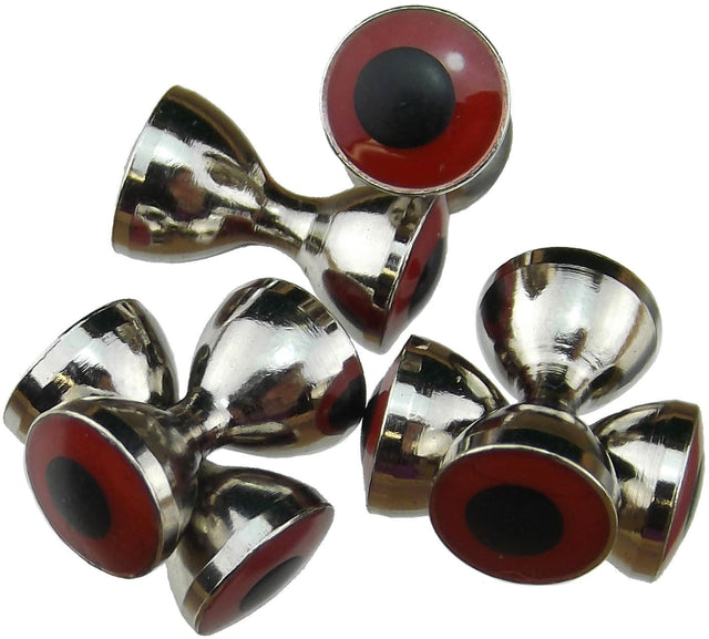 Spirit River Real Eyes Plus Nickel/Red / 5/32 Beads, Eyes, Coneheads