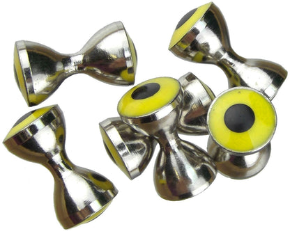 Spirit River Real Eyes Plus Nickel/Yellow / 3/16 Beads, Eyes, Coneheads