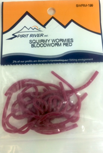 Squirmy Wormie Bloodworm Red Fly Tying Material