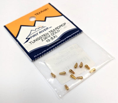 Spirit River Tungsten Teardrop Body 2.3mm / Gold Beads, Eyes, Coneheads