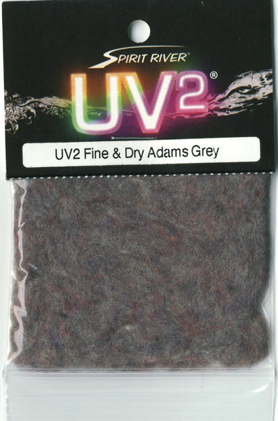 Spirit River UV2 Fine and Dry Dubbing Adams Grey Dubbing