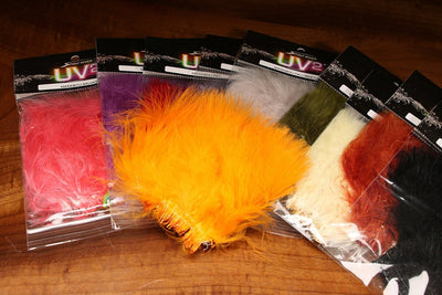 WellieSTR 100pcs 10 Colors asssorted Turkey Marabou Blood Feathers Fly  Tying Woolly Bugger Dyed Feather Materials Bonefish Fly