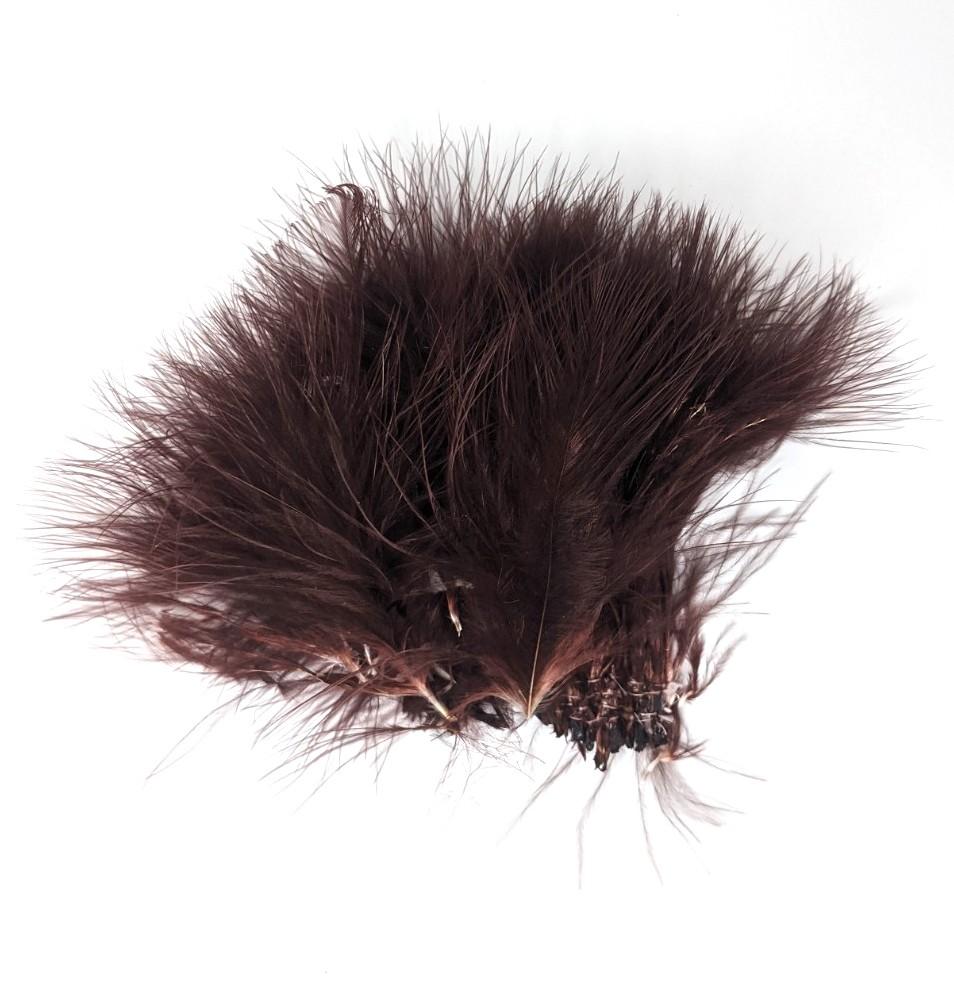 Spirit River UV2 Marabou Dark Brown Saddle Hackle, Hen Hackle, Asst. Feathers