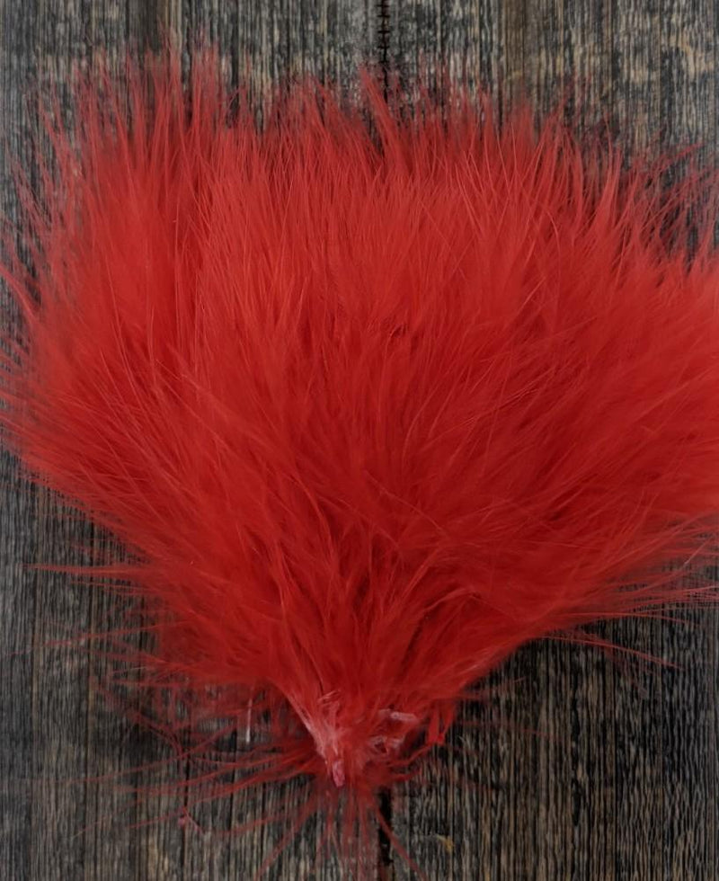 Spirit River UV2 Marabou Fl Flame Red Saddle Hackle, Hen Hackle, Asst. Feathers