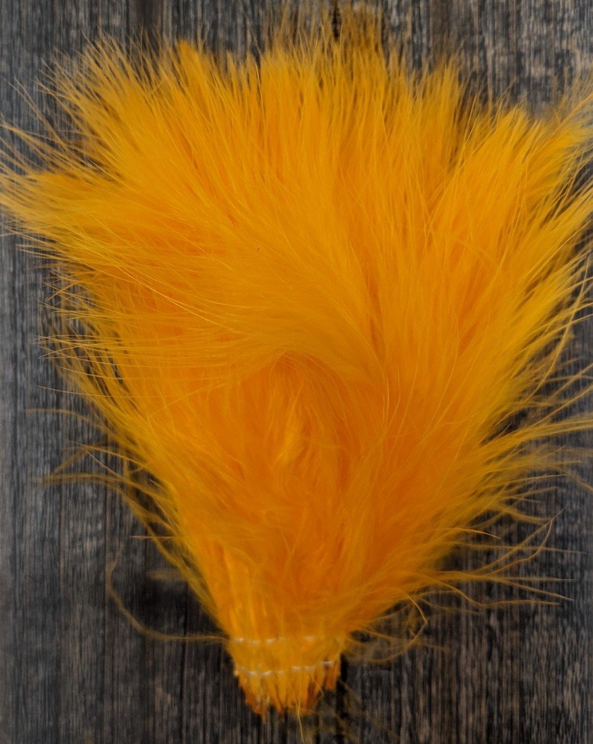 Spirit River UV2 Marabou Golden Yellow Saddle Hackle, Hen Hackle, Asst. Feathers