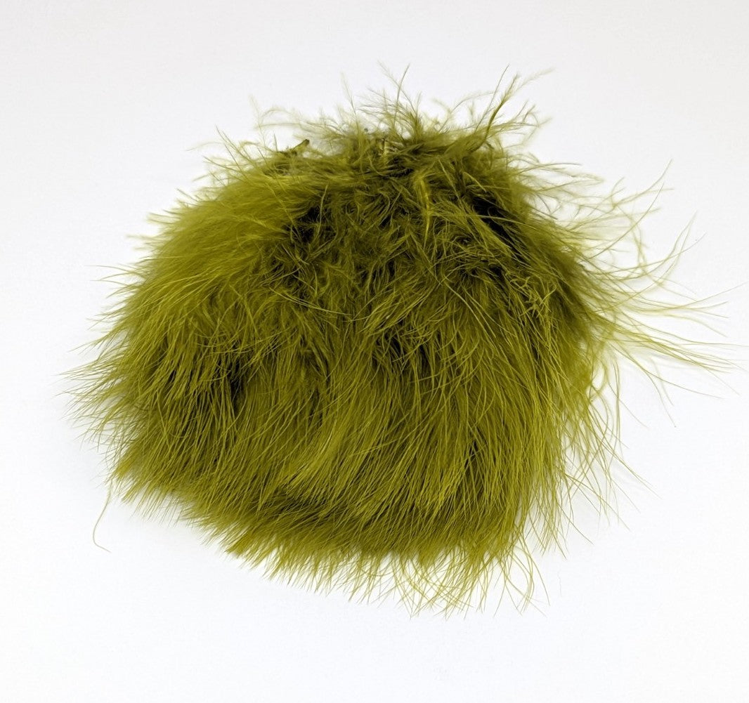 Spirit River UV2 Marabou Medium Olive Saddle Hackle, Hen Hackle, Asst. Feathers