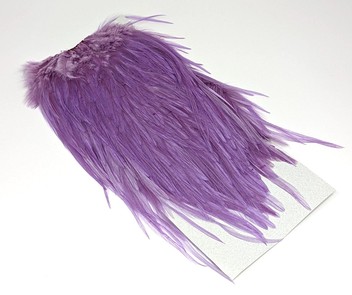 Spirit River UV2 Pastel Flat Wing Saddle Purple Saddle Hackle, Hen Hackle, Asst. Feathers