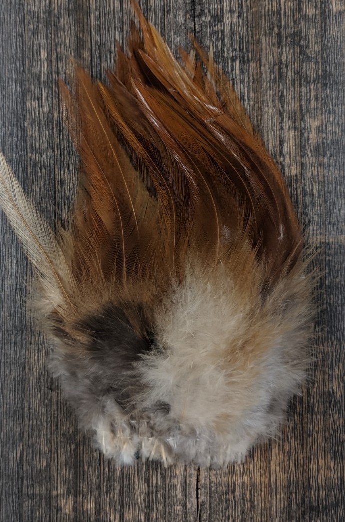 Spirit River UV2 Strung Saddle Brown Saddle Hackle, Hen Hackle, Asst. Feathers