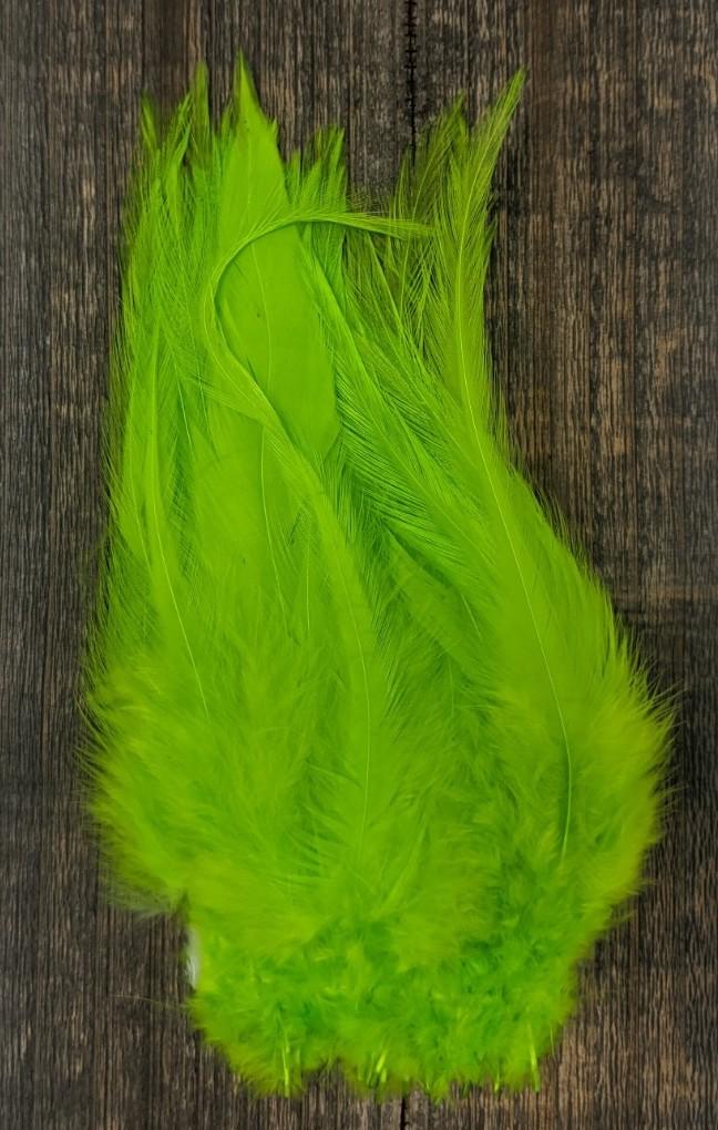 Spirit River UV2 Strung Saddle Fl Chartreuse Saddle Hackle, Hen Hackle, Asst. Feathers