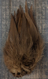 Spirit River UV2 Strung Saddle Medium Brown Saddle Hackle, Hen Hackle, Asst. Feathers