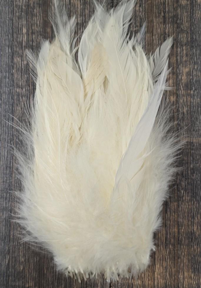 Spirit River UV2 Strung Schlappen Cahill Cream Saddle Hackle, Hen Hackle, Asst. Feathers