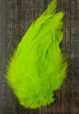 Spirit River UV2 Strung Schlappen Fl Chartreuse Saddle Hackle, Hen Hackle, Asst. Feathers