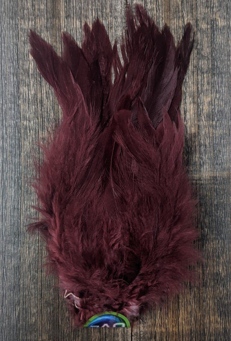 Spirit River UV2 Strung Schlappen Maroon Saddle Hackle, Hen Hackle, Asst. Feathers