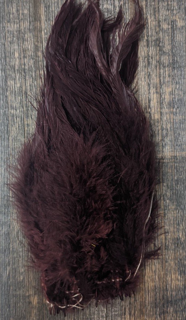 Spirit River UV2 Strung Schlappen Medium Brown Saddle Hackle, Hen Hackle, Asst. Feathers