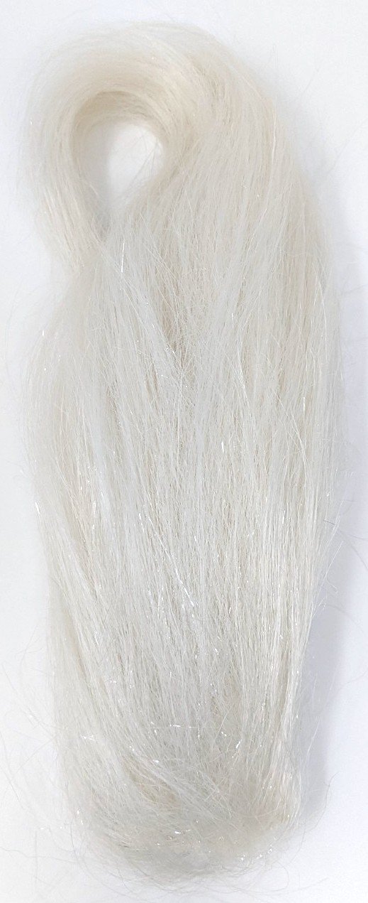 Squimpish Hair White Sparkle Blend Chenilles, Body Materials