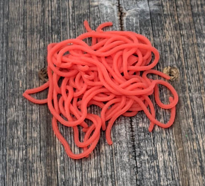 Squirmitos Squiggly Worm Material Bright Red #36 Chenilles, Body Materials