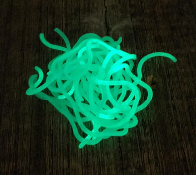 Squirmitos Squiggly Worm Material Glow in the Dark # 152 Chenilles, Body Materials
