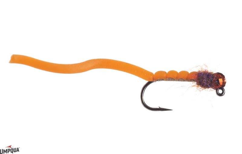 Squirmy Wormie Jig Tan / 12 Flies