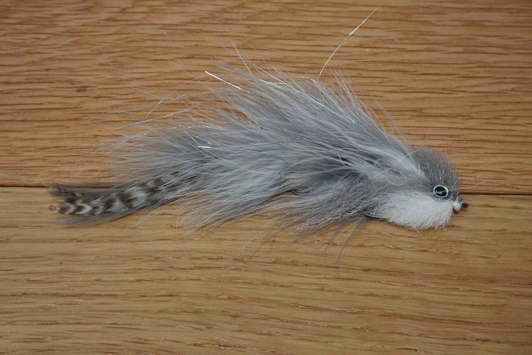 Staton's Threesome Articulated Streamer Grey/White