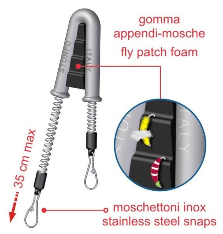 Stonfo Plastic Double Spring Retractor Default Zingers