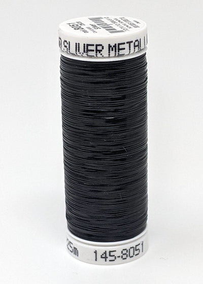 Sulky Metallic Thread 250 yd. Spool Black Wires, Tinsels