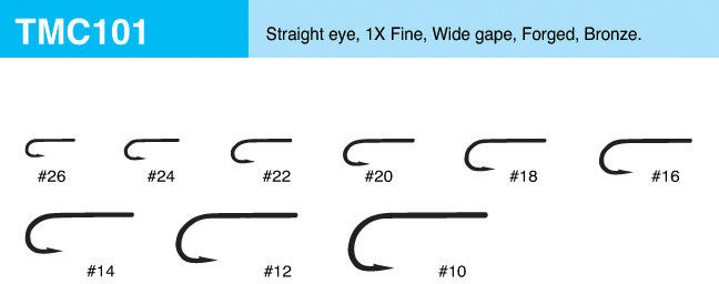 Tiemco 101 Hook 25 pack Hooks