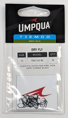 Tiemco 103BL Dry Fly Hook 25 Pack Hooks