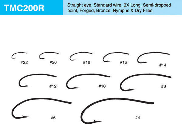 Tiemco 200R Hook 25 Pack Hooks