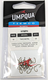 Tiemco 2487BL Hook 25 Pack 18 Hooks