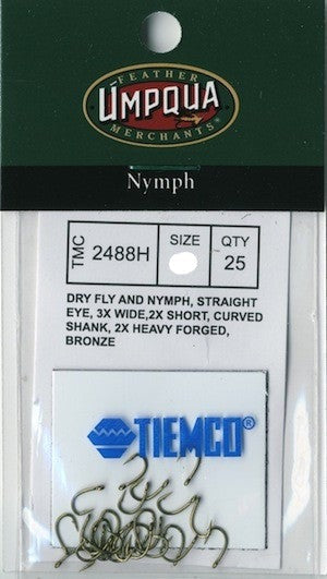 Umpqua TIEMCO Fly Tying Hooks TMC 2487 (100 Pk) 16 for sale online
