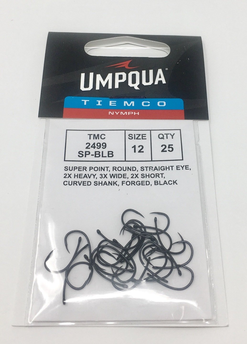 Tiemco 2499SP-BL Black Hook 25 pack