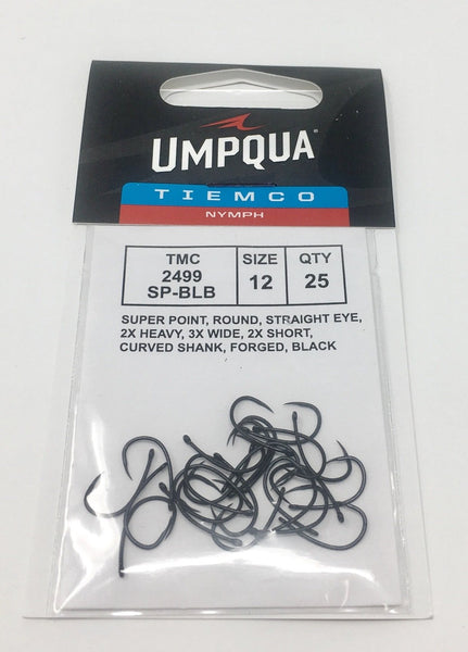 Tiemco 2499SP-BLB Hook Black 25 pack  Dakota Angler & Outfitter