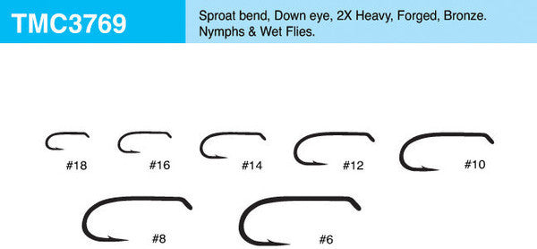 Tiemco 3769 Hook 25 Pack Hooks