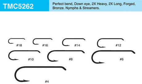 Tiemco 5262 Hook 25 Pack Hooks