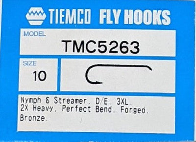 Tiemco 5263 Hooks 100 pack 10 Hooks