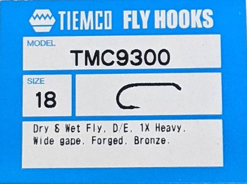 Tiemco 9300 Hook 100 Pack 18 Hooks